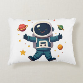 Adventure Astronaut im Weltraum Dekokissen