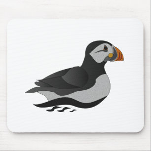 Adventure Atlantic Puffin Cartoon Mousepad