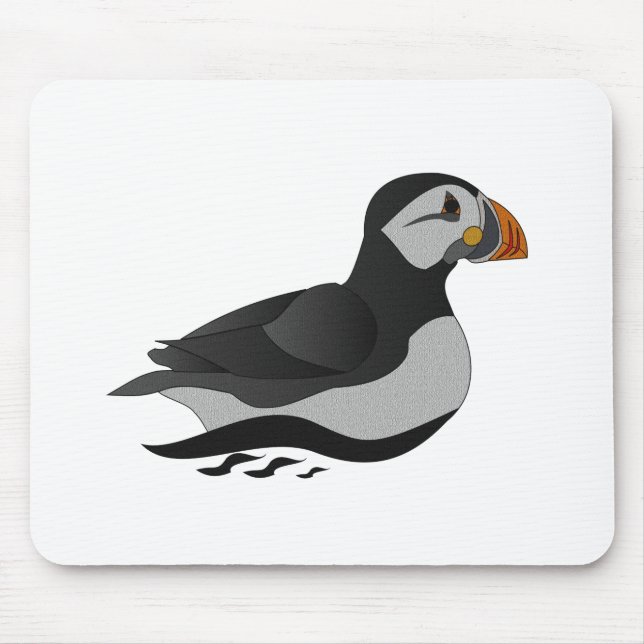 Adventure Atlantic Puffin Cartoon Mousepad (Vorne)