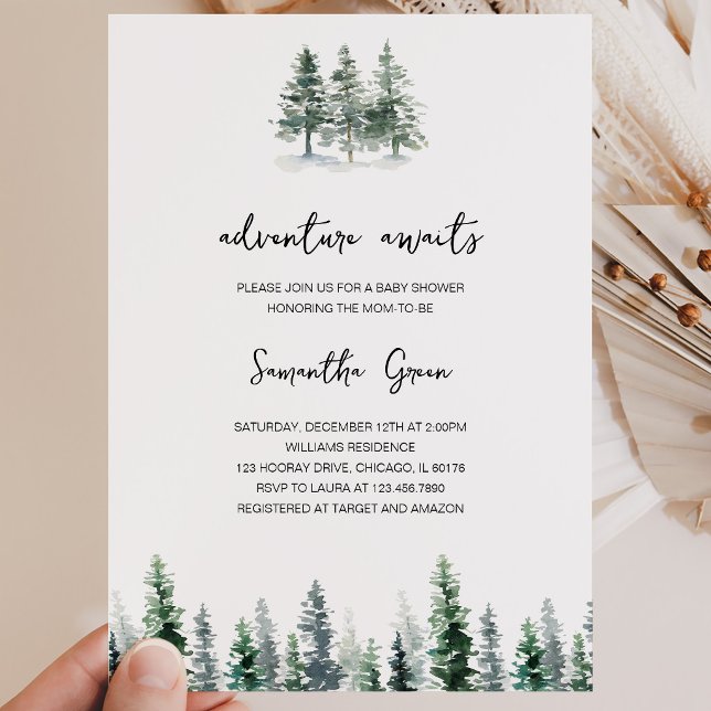 Adventure Awaits Baby Shower Einladung (Von Creator hochgeladen)