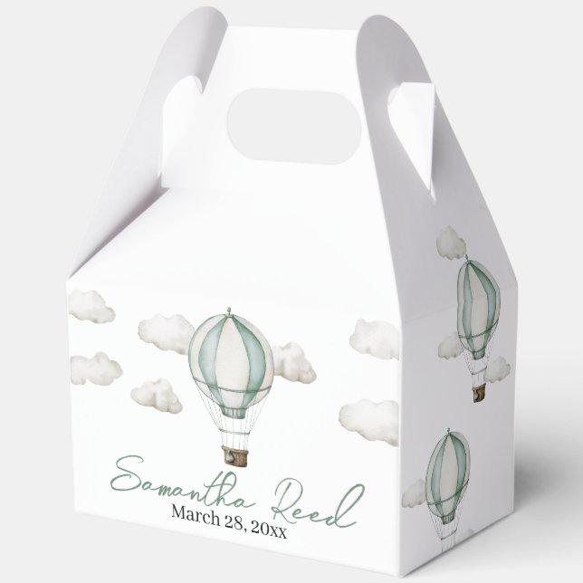 Adventure Awaits Baby Shower Fevor Box Geschenkschachtel (Vorderseite)