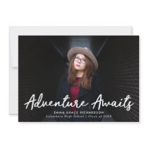 Adventure Awaits Black Foto Abschluss