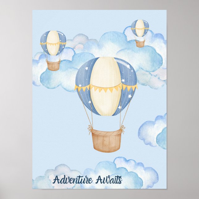 Adventure Awaits Blue Poster (Vorne)
