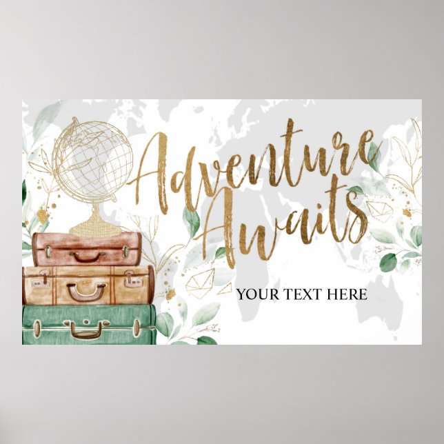 Adventure Awaits, Brautparty Banner Poster (Vorne)