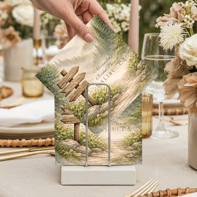 Adventure Awaits Bridal Shower Serviette (Von Creator hochgeladen)