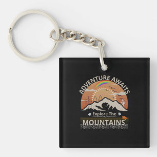 "Adventure Awaits-Exploration the Berges" Design Schlüsselanhänger