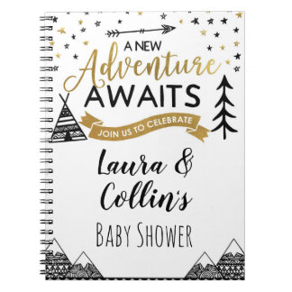 Adventure Awaits Guest Book Baby Shower Notizblock