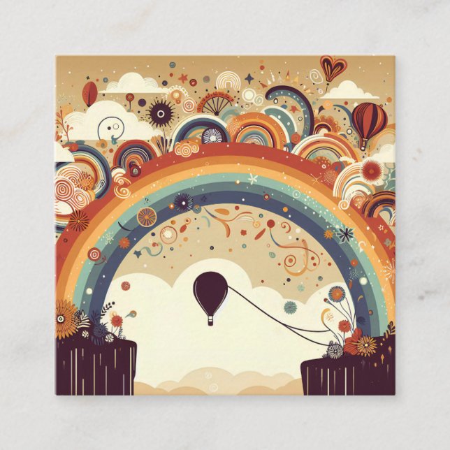 Adventure Awaits Hot Air Ballon Twin Baby Shower Begleitkarte (Vorderseite)