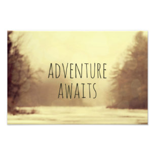 Adventure Awaits II Foto Print