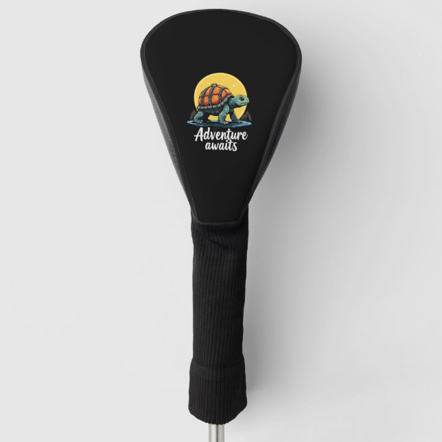 Adventure Awaits is Hiking Adventures is Outdoor A Golf Headcover (Vorderseite)