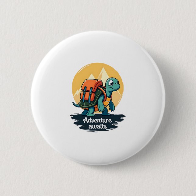 Adventure Awaits ist Wanderabenteuer ist Outdoor A Button (Vorderseite)