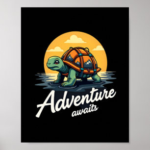 Adventure Awaits ist Wanderabenteuer ist Outdoor A Poster
