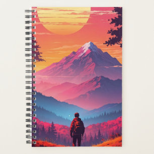 Adventure Awaits: Landschaftliches Mountain Notebo Planer