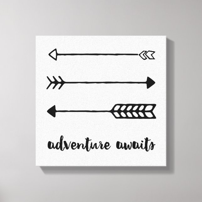 Adventure Awaits Leinwand (Vorderseite)