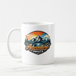 Adventure Awaits – Mountain Landscape Outdoor Kaffeetasse