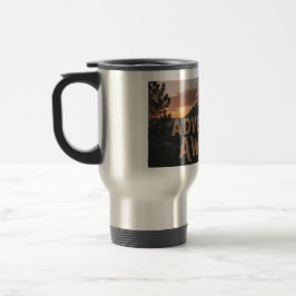 Adventure Awaits Mountain Travel Tumbler – Rugged  Reisebecher