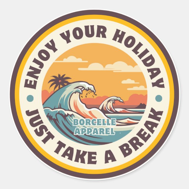 Adventure Awaits Sticker (Vorderseite)