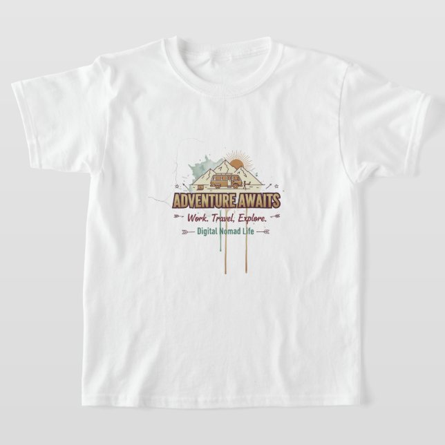 Adventure Awaits  T-Shirt (Ablage )