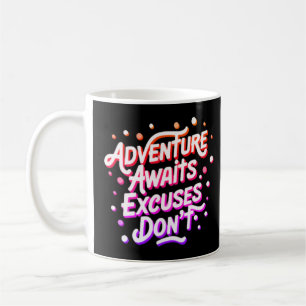 Adventure Awaits T-Shirt Kaffeetasse