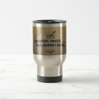 Adventure Awaits Travel Mug – Customizable Gift Reisebecher
