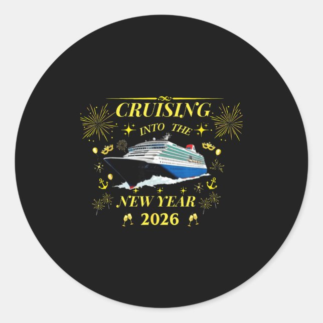 Adventure Awaits – Welcome 2026  Runder Aufkleber (Vorderseite)