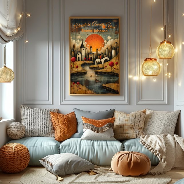 Adventure Awaits You, Póster Inspirador para Niños Poster (Von Creator hochgeladen)