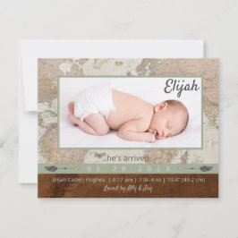 Adventure Baby Foto Ankündigung