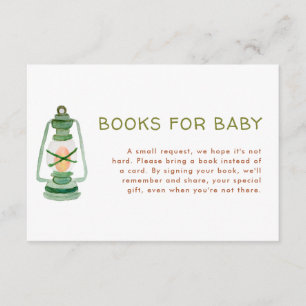 Adventure Baby Showbücher für die Babyausstattung Begleitkarte