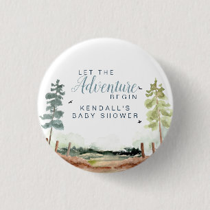 Adventure Baby Shower Button