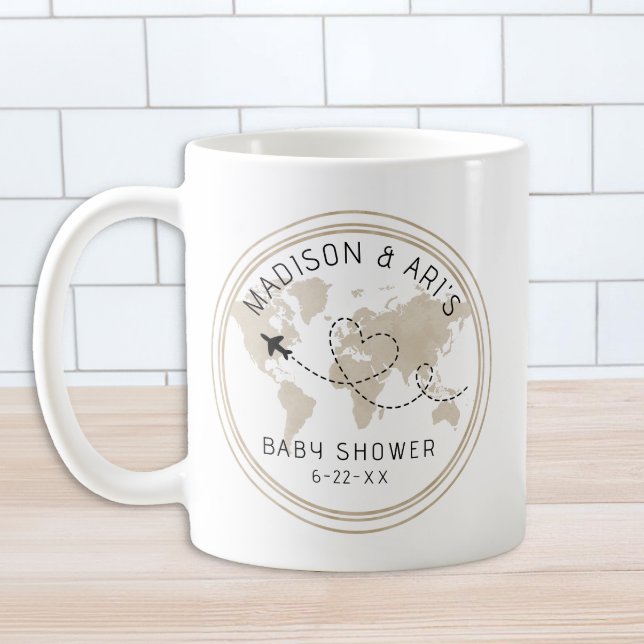 Adventure Baby Shower Coffee Tasse (Baby Shower Mug Favor or Party Games Gift)