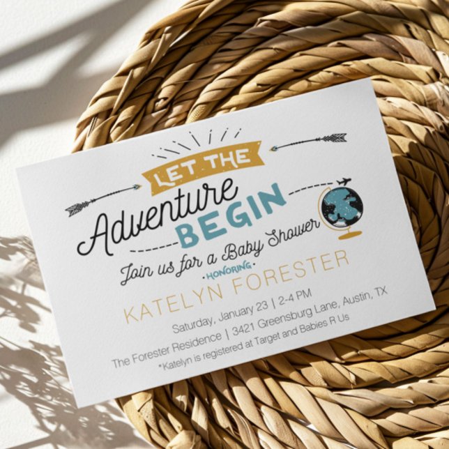 Adventure Baby Shower Einladung (Von Creator hochgeladen)