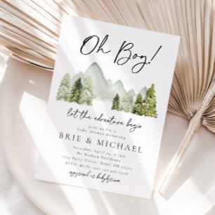 Adventure Baby Shower Einladung   Wald