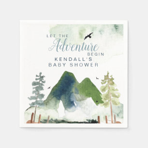 Adventure Baby Shower Serviette