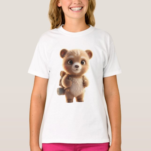Adventure Bear 3D T-Shirt (Vorderseite)