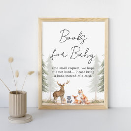 Adventure Begin Baby Shower Books für Babysignatur Poster