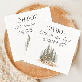 Adventure Begin Baby Shower Serviette