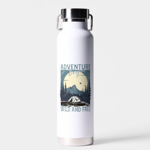 Adventure Begin - Wild und kostenlos Trinkflasche