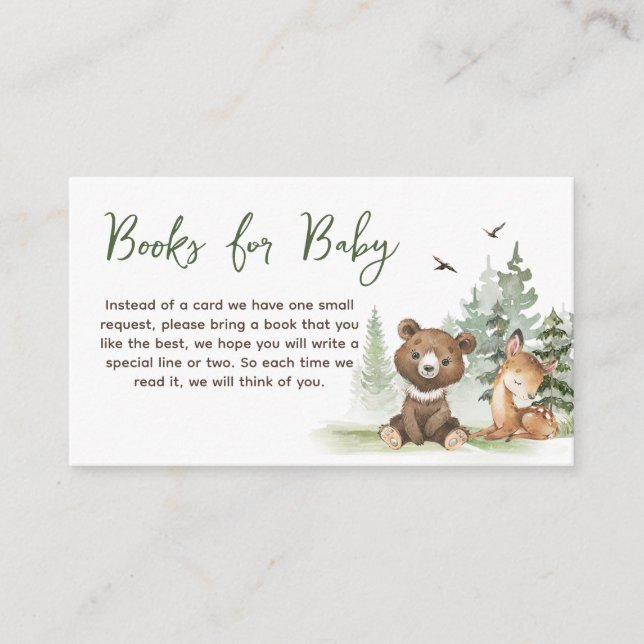 Adventure Begin Woodland Animals Books for Baby Begleitkarte (Vorderseite)