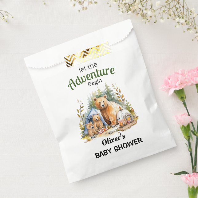 Adventure Begin Woodland Babydusche Geschenktütchen (Von Creator hochgeladen)