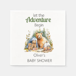 Adventure Begin Woodland Babydusche Serviette