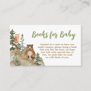 Adventure Begin Woodland Mountain Books for Baby Begleitkarte