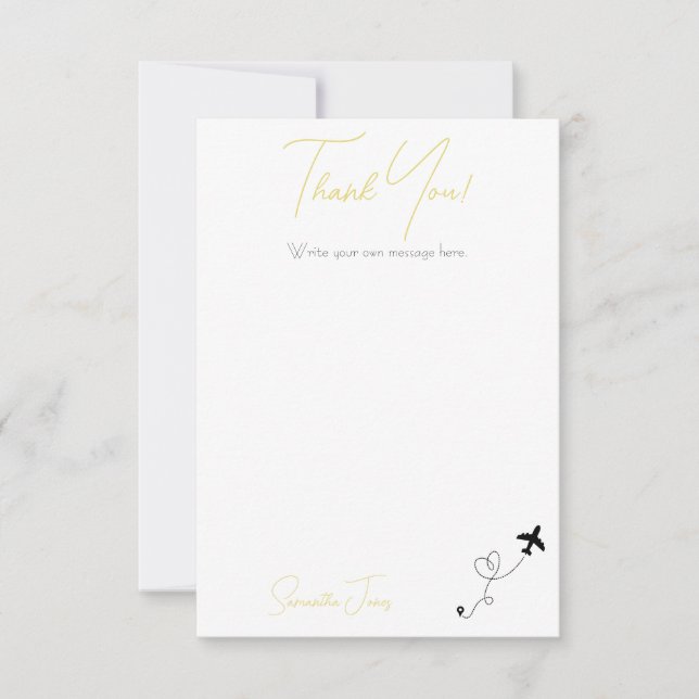 Adventure Begins College Graduation Party Dankeskarte (Vorderseite)