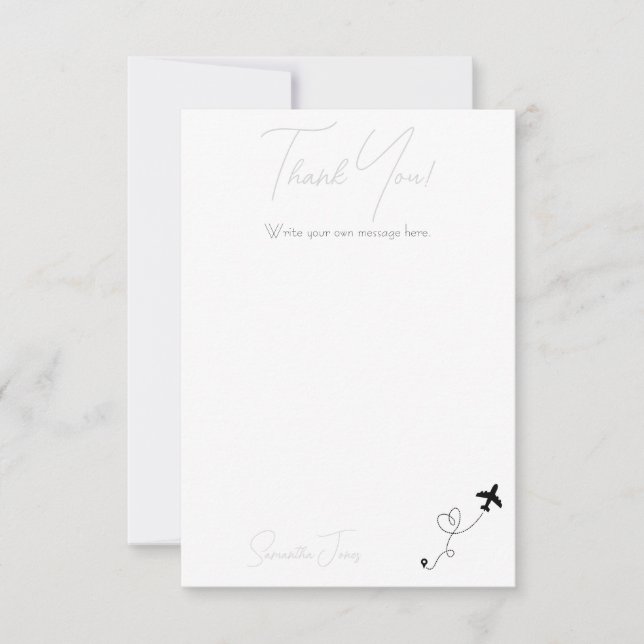 Adventure Begins College Graduation Party Dankeskarte (Vorderseite)