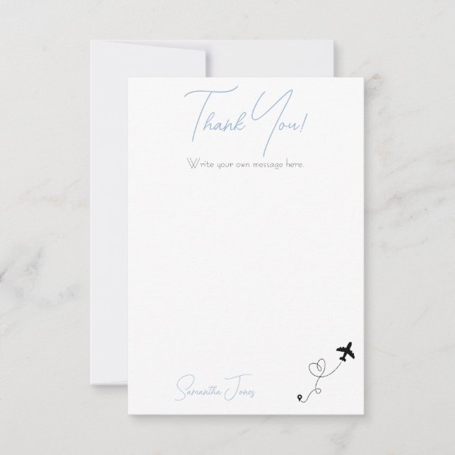 Adventure Begins College Graduation Party Dankeskarte (Vorderseite)