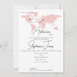 Adventure Begins College Graduation Party Einladung