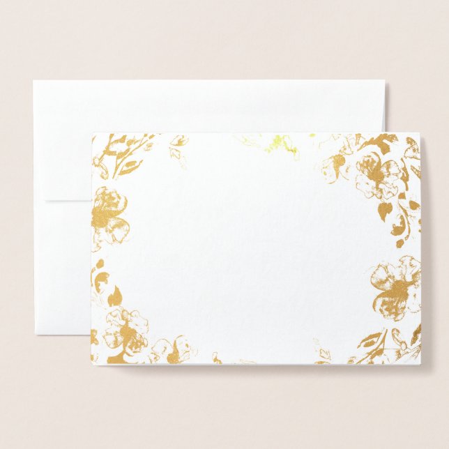 Adventure Begins | Gold Foil Card Folienkarte (Vorderseite mit Umschlag)