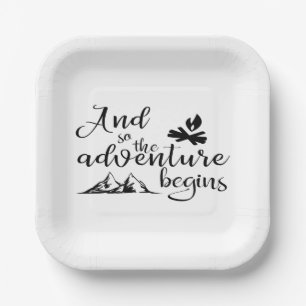 Adventure Begins Paper Plate Pappteller