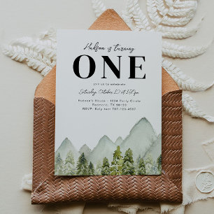 Adventure Birthday Einladung Gebirge Geburtstag