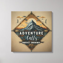 Adventure Calls Stretched Canvas Print Leinwanddruck