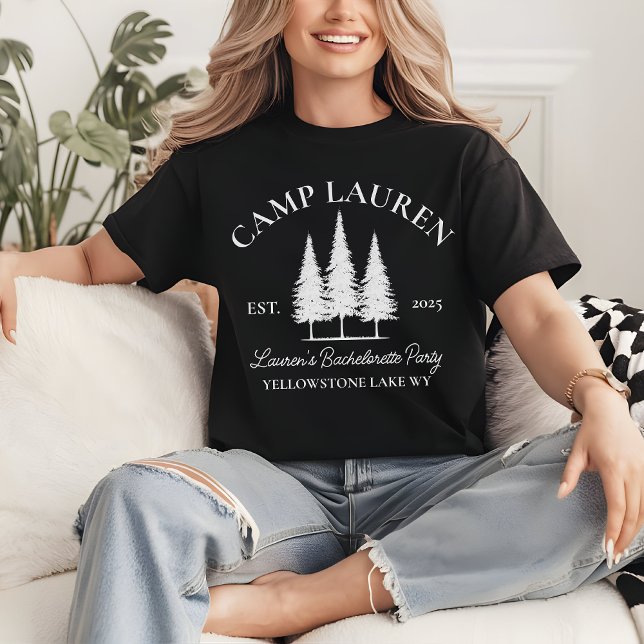 Adventure Camp Bridge Shirt, Custom Brautparty T-Shirt (Bach Camp shirt, Camp Bach, custom bachelorette shirt, bride camp name shirt, bachelorette party,)